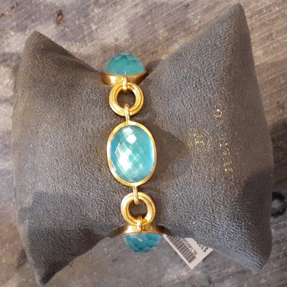 Julie Vos Barcelona Bracelet Bahamian Blue